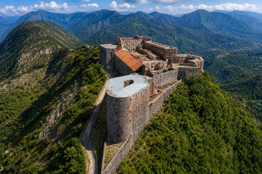Vue aérienne de la forteresse Citadelle Laferrière près de Cap-Haïtien